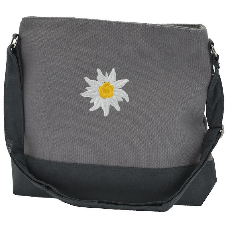 Umhängetasche Edelweiß grau